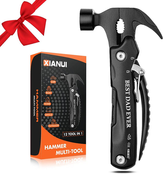 Gifts for Dad, 12 in 1 Multitool Hammer BEST DAD EVER, Dad Gifts from Daughter Son Wife, Unique Birthday Gifts Ideas, Christmas Stocking Stuffers for Dad Who Wants Nothing